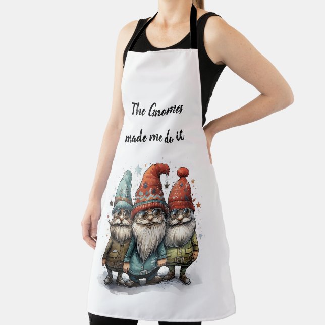 🍄 The Gnomes Made Me Do It Apron 🍄 (Insitu)