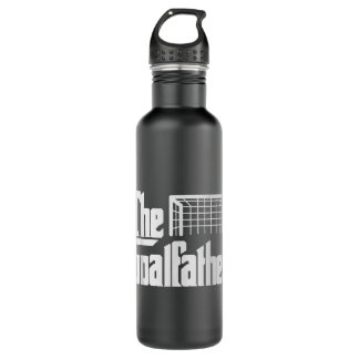 The Goal-father Dad Soccer Goalkeeper Goalie Chris 710 Ml Water Bottle