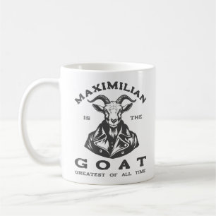 The GOAT (Greatest Of All Time) With Your Name Coffee Mug