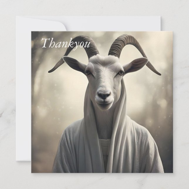 The Goat Shepard, Thank You Card (Front)