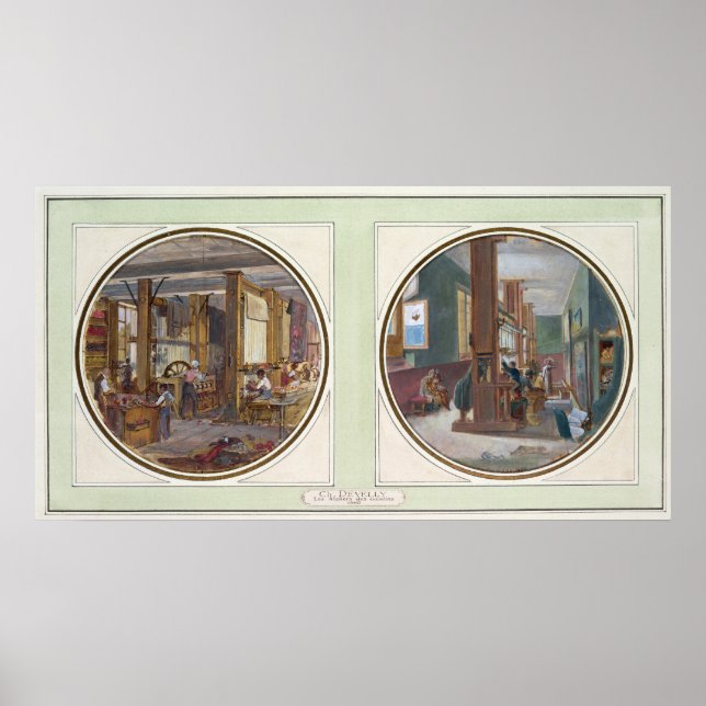 The Gobelins Workshop, 1840 Poster (Front)