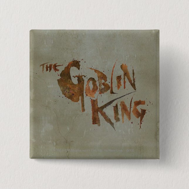 The Goblin King 2 Inch Square Button (Front)