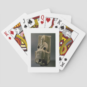 The god El, from Ugarit, 13th century BC (limeston Playing Cards