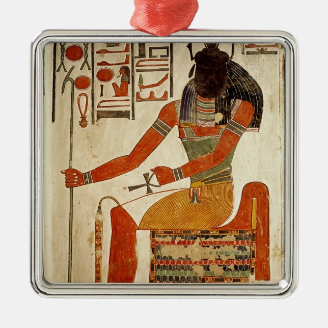 The god, Khepri, from the Tomb of Nefertari Metal Ornament (Front)