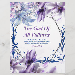 The God of All Cultures Watercolor Paper