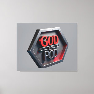 The God Of POD (Print On Demand) Canvas Print