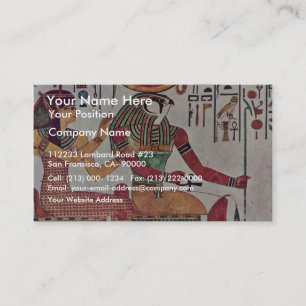 The God Re-Harakleti Amentit And The Goddess Of Th Business Card