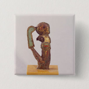 The god Re, Saite Period 2 Inch Square Button