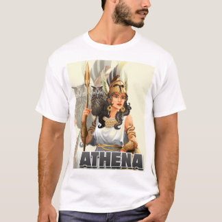 The Goddess Athena Unique Tattoo Design T-Shirt
