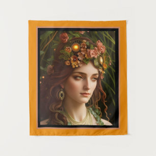 The Goddess Demeter   Digital Art Tapestry