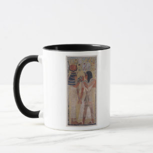 The Goddess Hathor placing the magic collar Mug