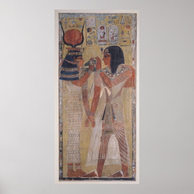 The Goddess Hathor placing the magic collar Poster (Front)