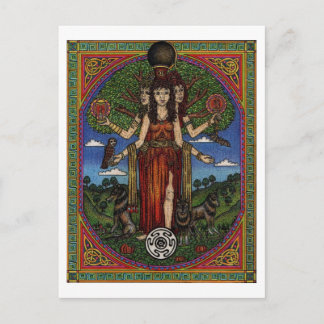the goddess hecate (image and synbols) 001 t, gift postcard