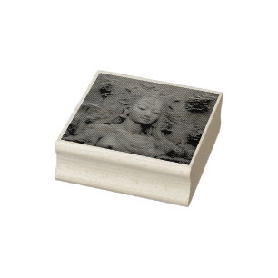 The goddess Ishtar in the lake of eternal life Rubber Stamp