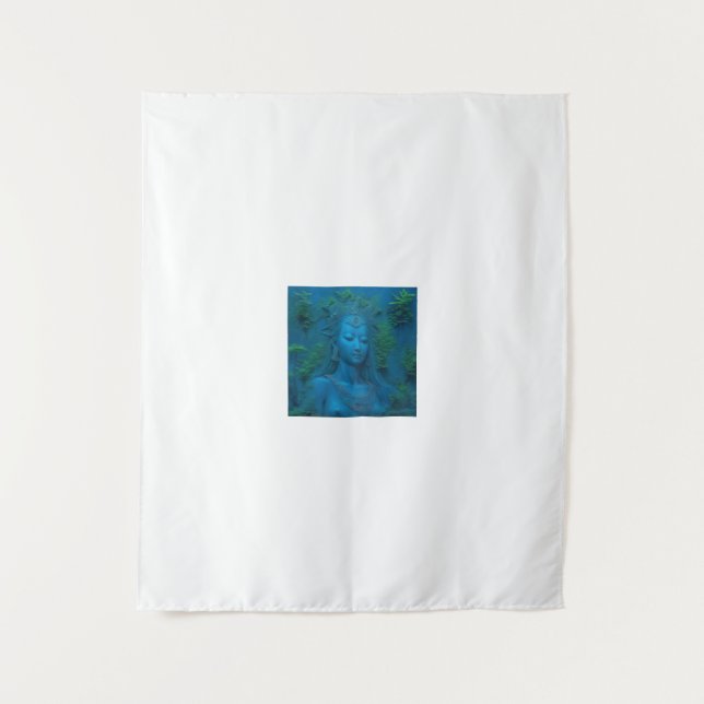 The goddess Ishtar in the lake of eternal life Tapestry (Front)