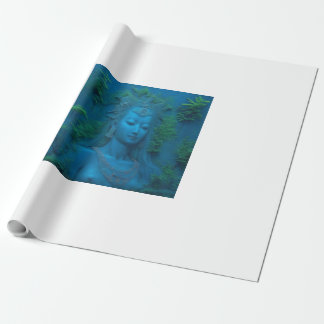 The goddess Ishtar in the lake of eternal life Wrapping Paper
