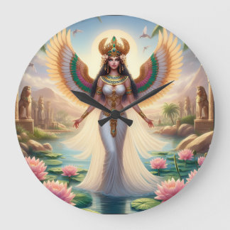 The Goddess Isis is All Things to All Men Large Clock