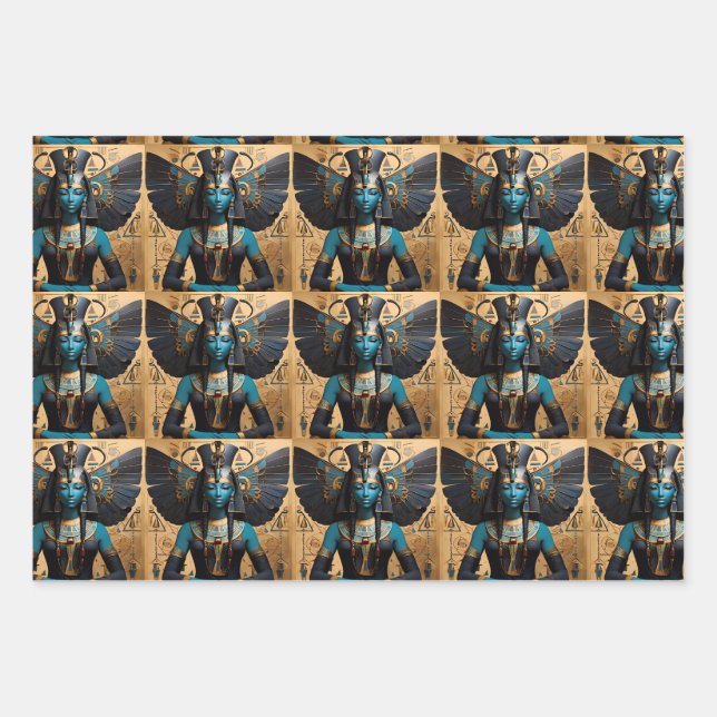 The goddess of mourning protector of the dead wrapping paper sheet (Front 2)