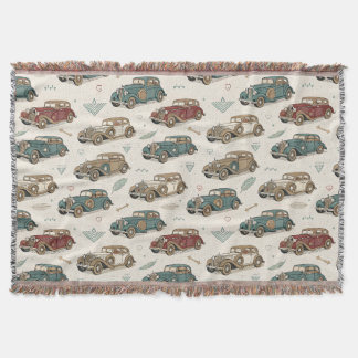 The Godfather Vintage Muscle Cars Throw Blanket