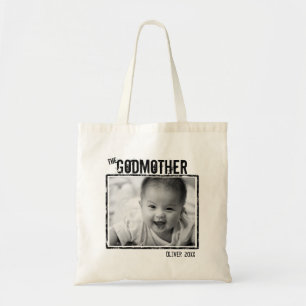 The GodMother Personalized Photo and Name Tote Bag