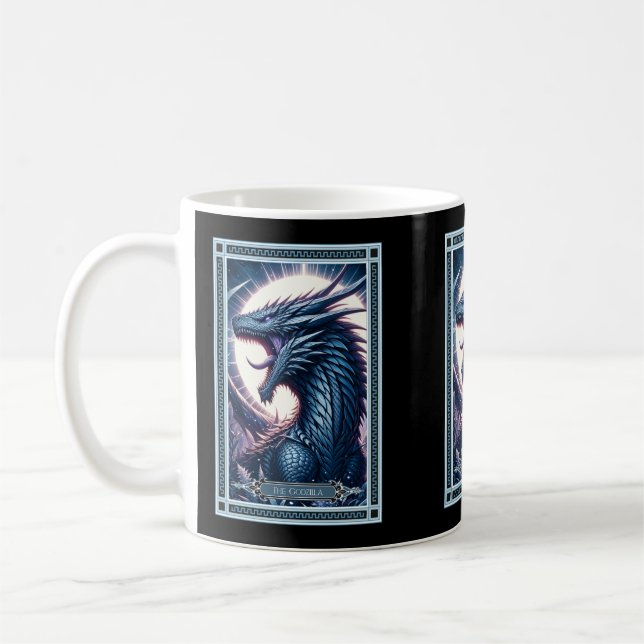The Godzilla Tarot Card Coffee Mug (Left)