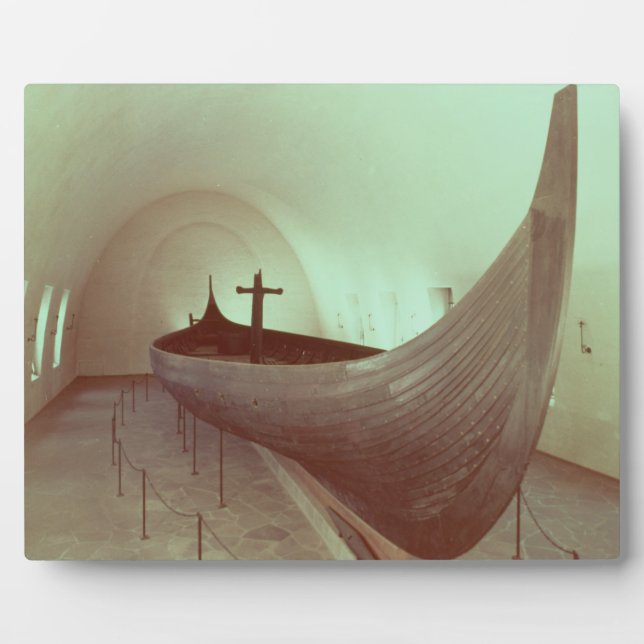 The Gokstad longship (wood) Plaque (Front)