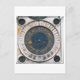 The gold and enamel clock face, design begun by Ma Postcard