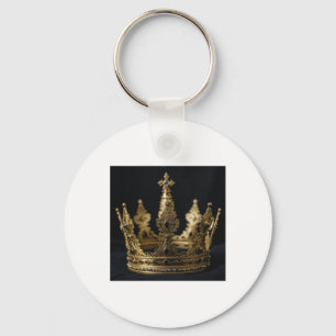 The Gold Crown Sticker Keychain