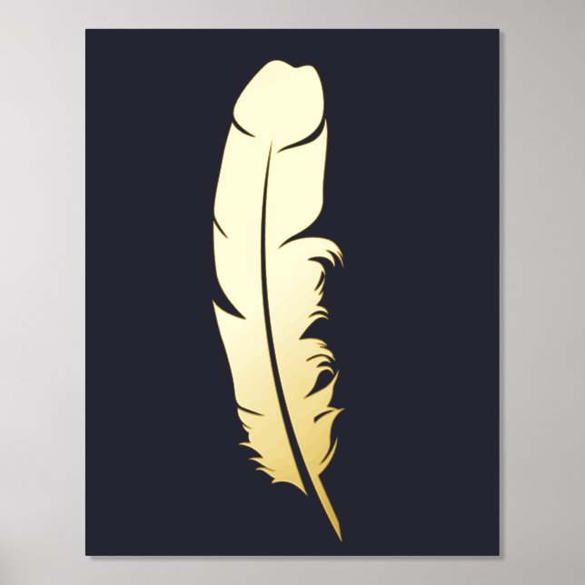 The Gold Feather Foil Prints (Front)