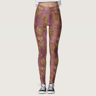The Gold Velvet  Series Design 1  Leggings