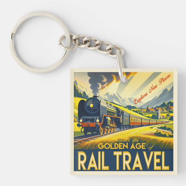 The Golden Age - Bordered Keychain (Front)