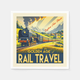 The Golden Age - Bordered Napkin