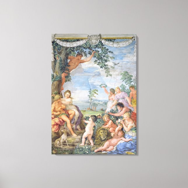 The Golden Age (fresco) Canvas Print (Front)