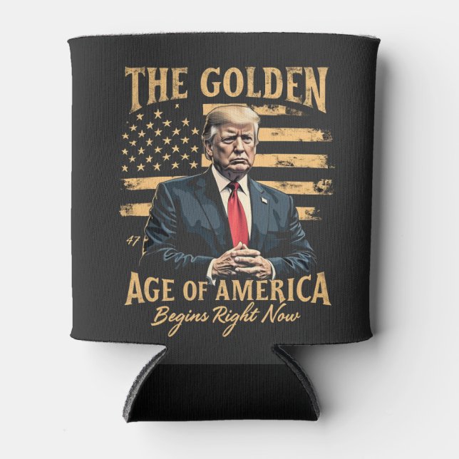 The Golden Age of America Begins Now Can Cooler (Front)