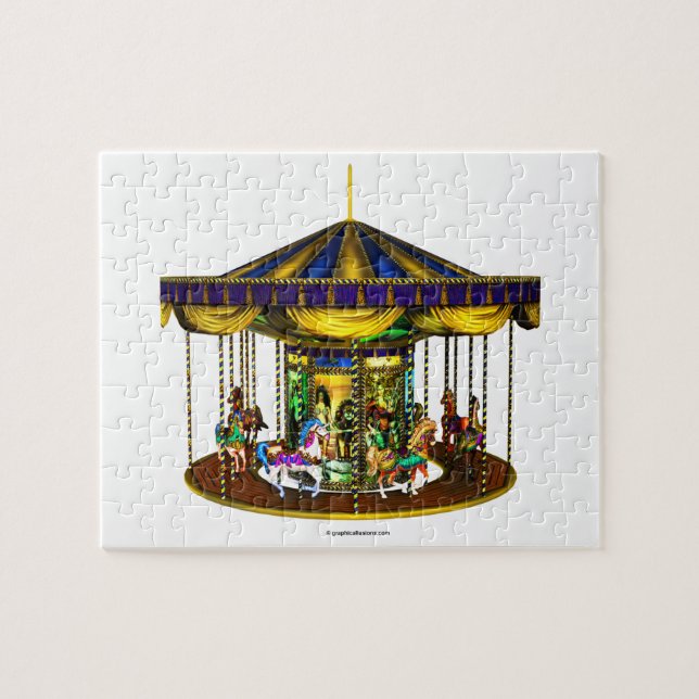The Golden Carousel Jigsaw Puzzle (Horizontal)