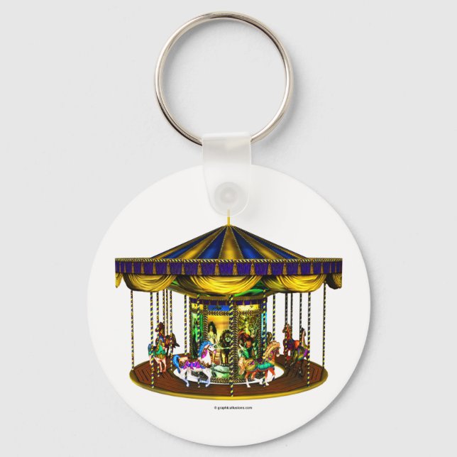 The Golden Carousel Keychain (Front)