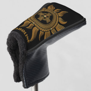 The golden celtic cross. golf head cover