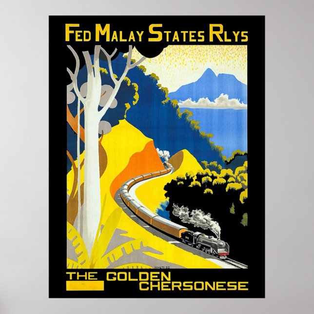 The Golden Chersonese, Malaysia, railway, train, Poster (Front)