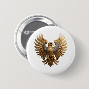 The Golden Eagle 2 Inch Round Button