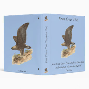 The Golden Eagle (Aquila chrysaetos) NY Bird Image Binder