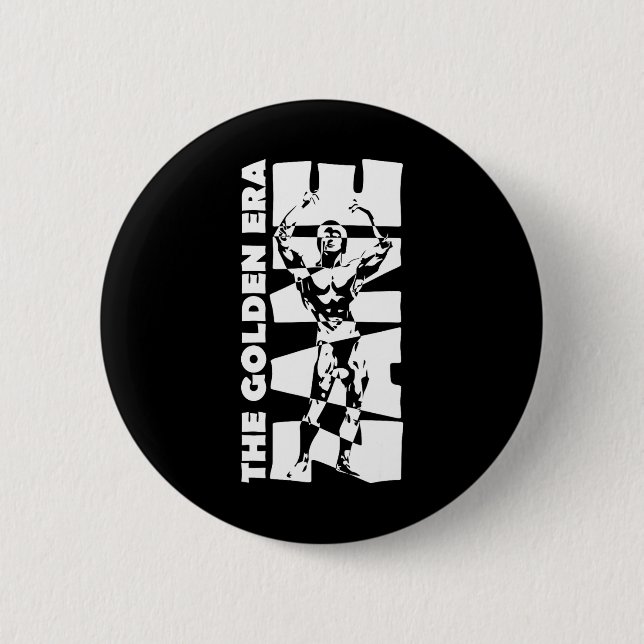 The Golden Era Zane Bodybuilding  2 Inch Round Button (Front)