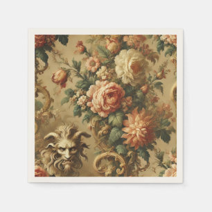 The Golden Fiend – Gothic Floral Napkin