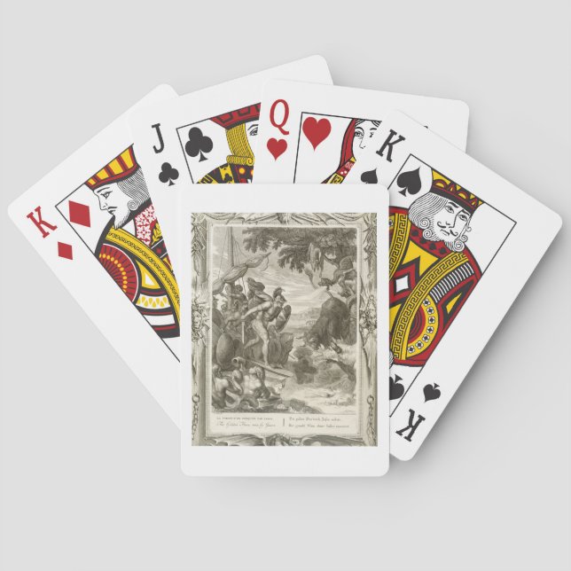 The Golden Fleece Won by Jason (engraving) Playing Cards (Back)