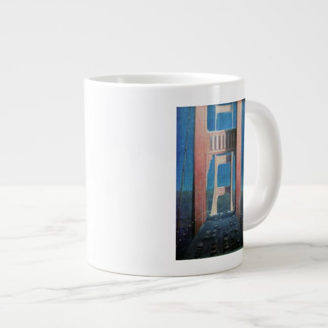 The Golden Gate Bridge 1992 Large Coffee Mug (Front Right)