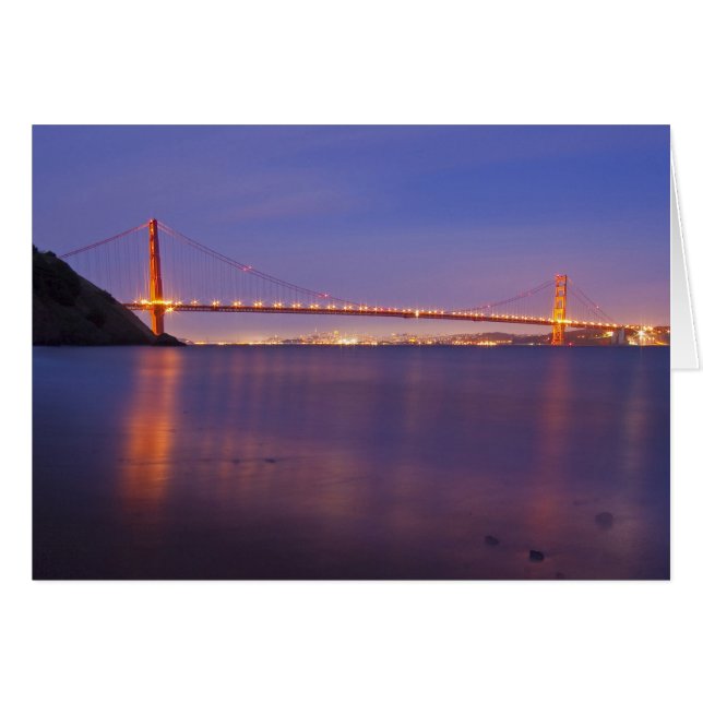 The Golden Gate Bridge at dusk from Kirby Cove (Front Horizontal)