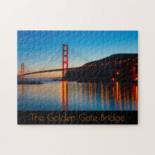 The Golden Gate Bridge at Night Jigsaw Puzzle (Horizontal)