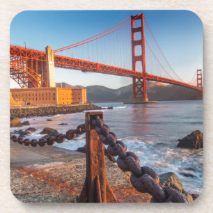 The Golden Gate Bridge From Fort Point Coaster