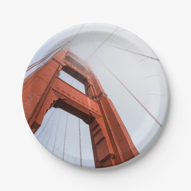The Golden Gate Bridge Paper Plate (Front)