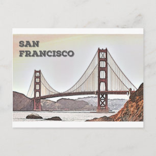 The Golden Gate Bridge - San Francisco, CA Postcard