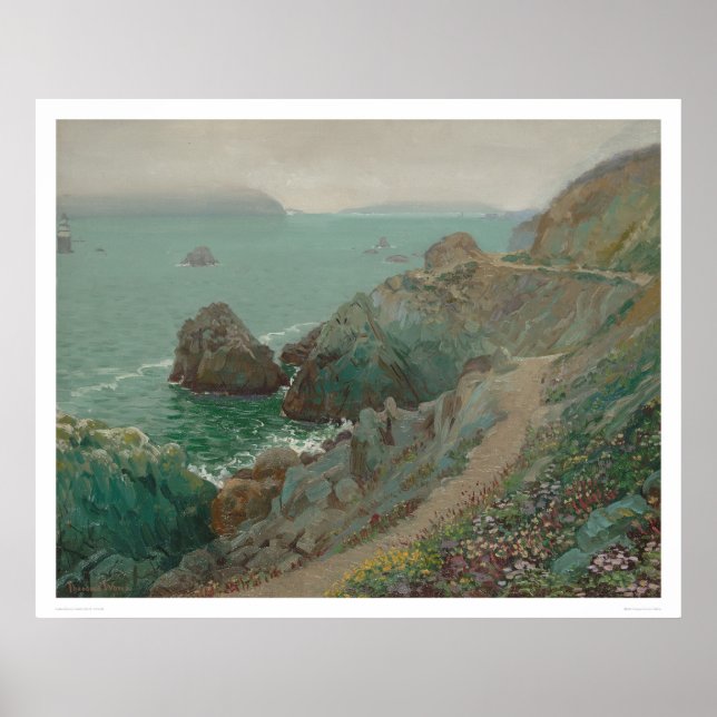 The Golden Gate from Ocean Cliff (1154) Poster (Front)